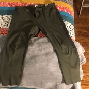 Gap Olive Green Signature Skinny Ankle trouser